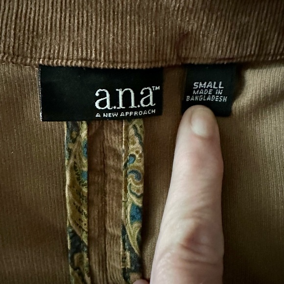 ANA Corduroy Deep Tan Blazer - Picture 8 of 9